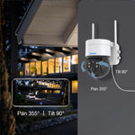 ESCAM QF170 2MP PIR Motion Detection WiFi Two-way Voice Rechargeable Camera Night Vision Security IP Camera Support Cloud Storage