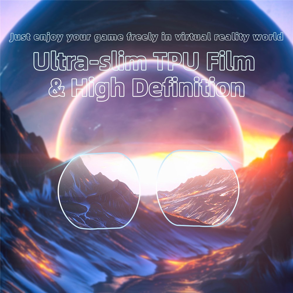 HIFYLUX PS-FF29 4Pcs / Set Ultra Slim Lens Film for PlayStation VR2 Headset TPU Soft HD Protector