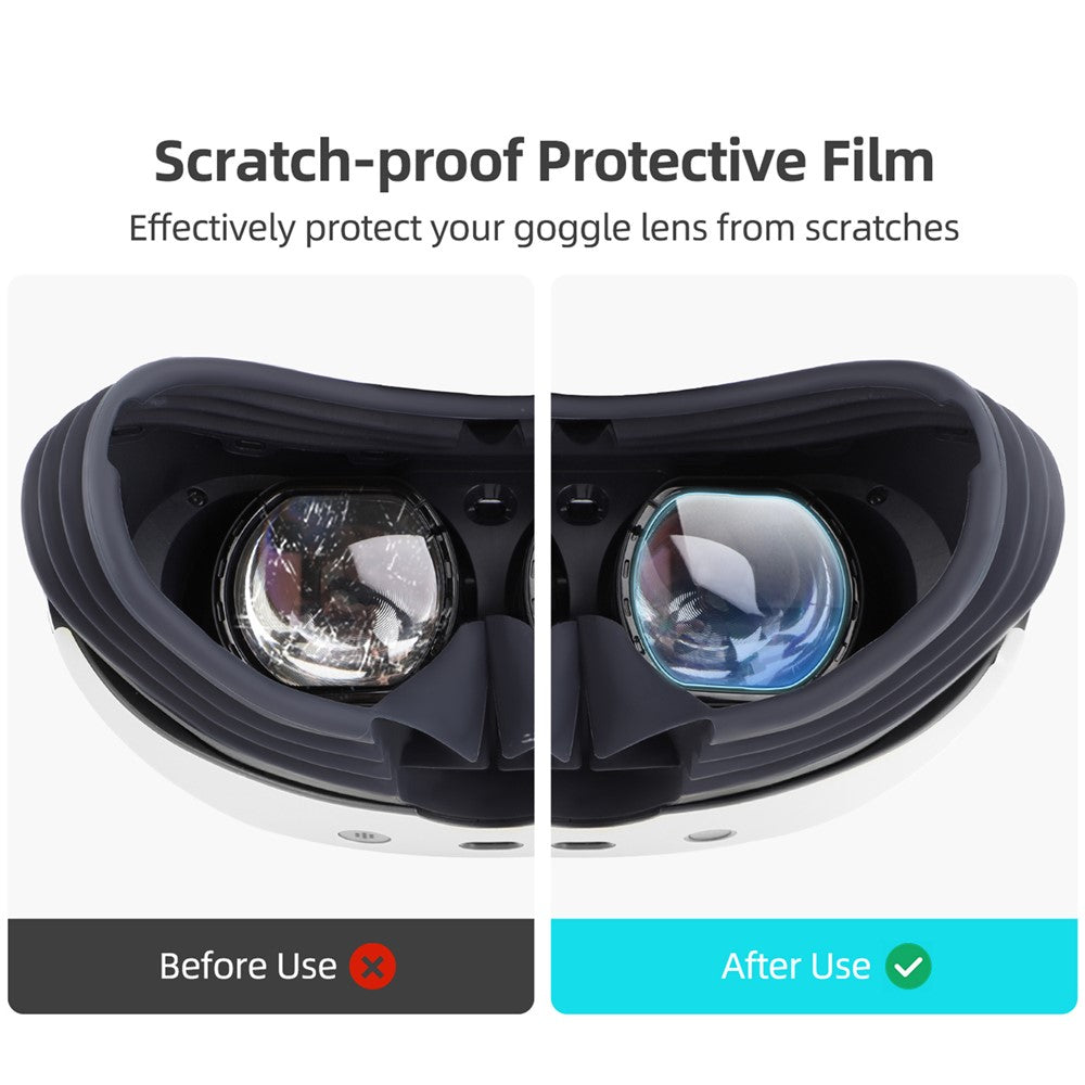 HIFYLUX PS-FF29 4Pcs / Set Ultra Slim Lens Film for PlayStation VR2 Headset TPU Soft HD Protector