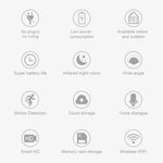 SN-S3T Home Security WiFi Camera Anti-theft Rechargeable HD Night Vision Camera Support Tuya App
