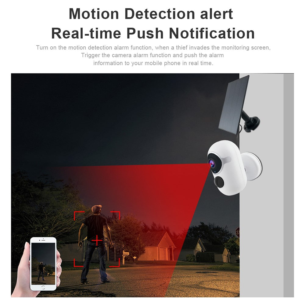 SN-S3T-SP Tuya Solar Camera HD Remote Low Power Battery Waterproof Dustproof Monitor Camera
