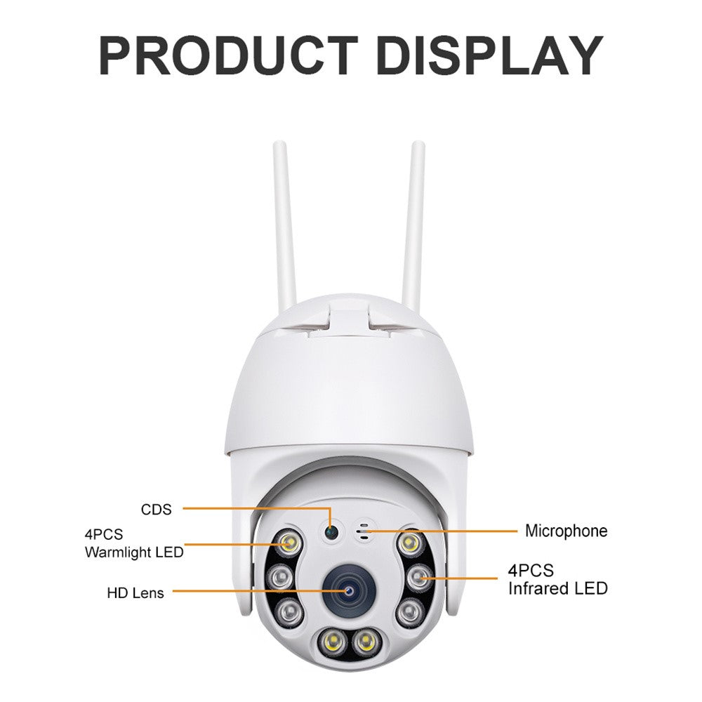 SN-PTZ1-TC Panoramic Outdoor PTZ Camera Rainproof WiFi Remote Tuya Security Camera