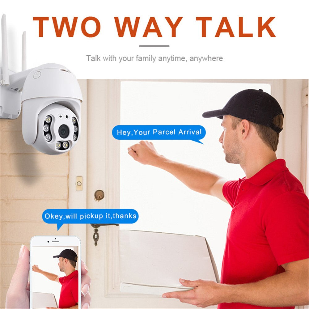 SN-PTZ1-TC Panoramic Outdoor PTZ Camera Rainproof WiFi Remote Tuya Security Camera
