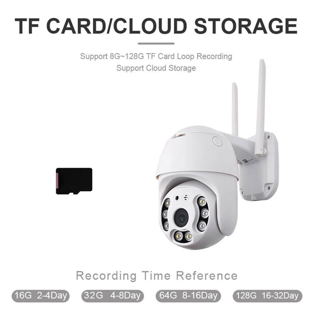 SN-PTZ1-TC Panoramic Outdoor PTZ Camera Rainproof WiFi Remote Tuya Security Camera