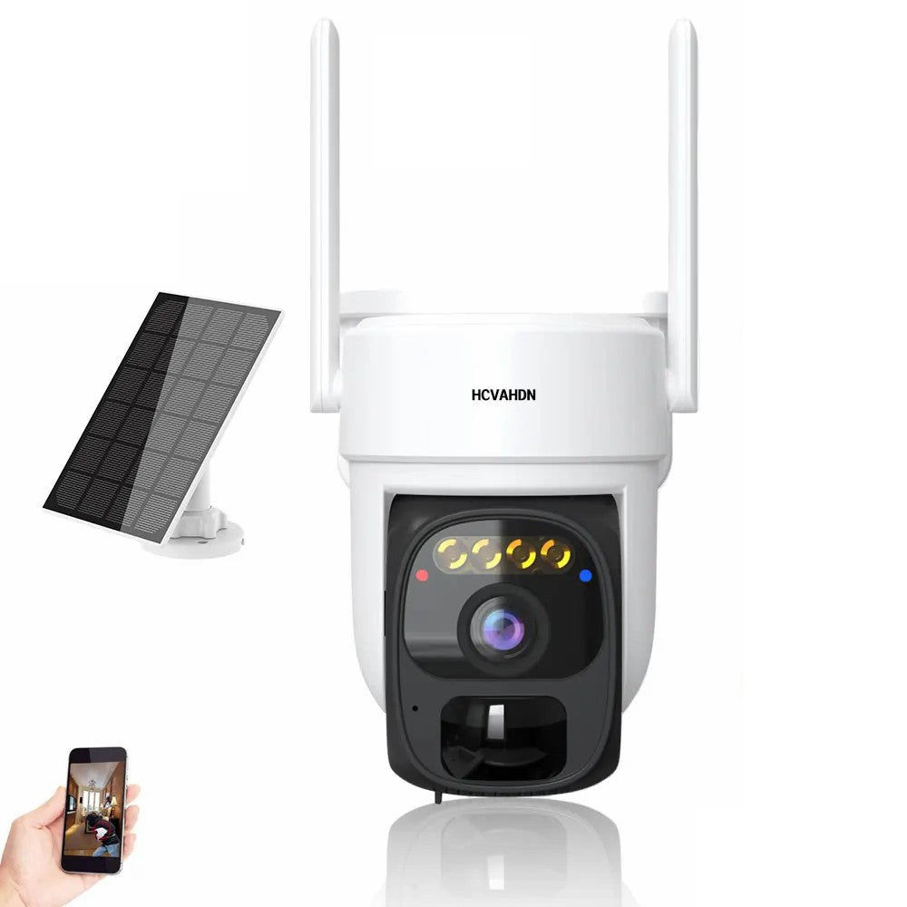 X3 Solar Power 2K HD WiFi Camera Two-way Talk Night Vision Surveillance Camera