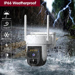 X3 Solar Power 2K HD WiFi Camera Two-way Talk Night Vision Surveillance Camera