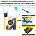 X3 Solar Power 2K HD WiFi Camera Two-way Talk Night Vision Surveillance Camera