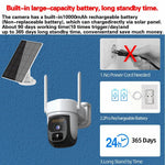 X3 Solar Power 2K HD WiFi Camera Two-way Talk Night Vision Surveillance Camera