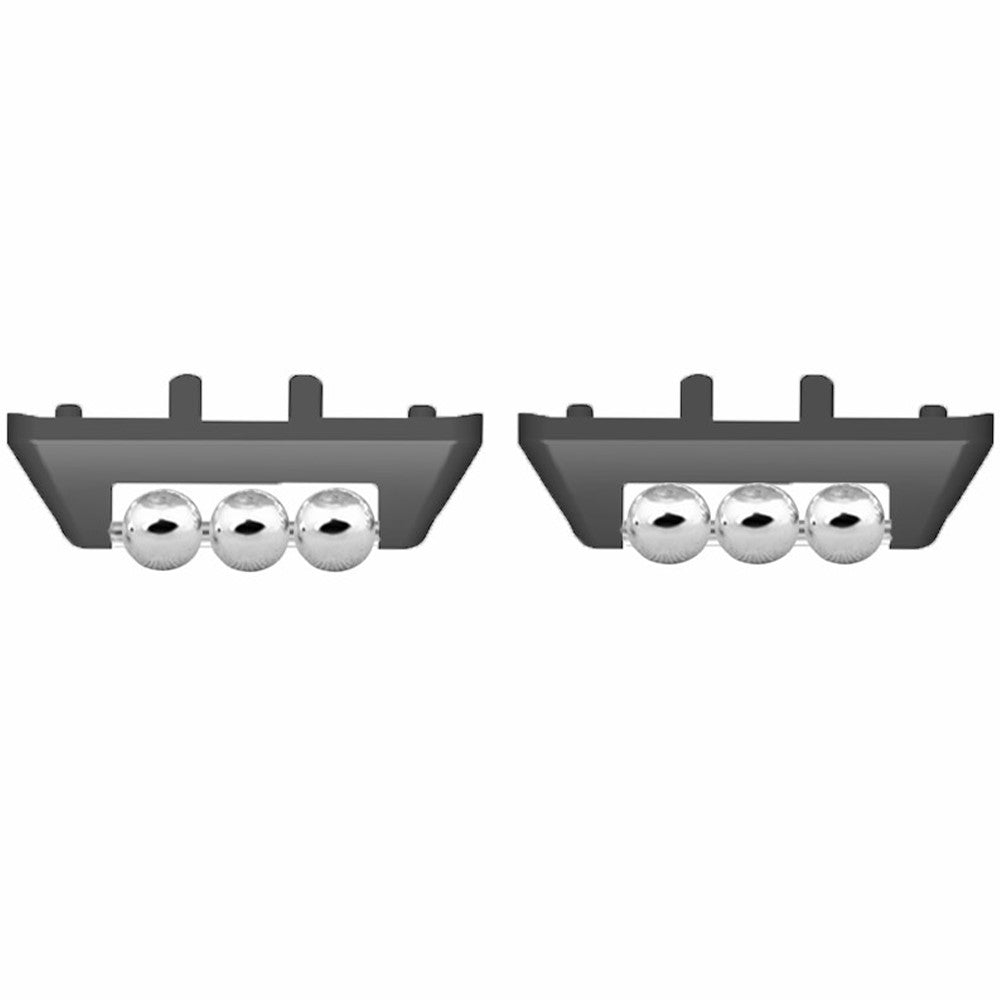 1 Pair for Samsung Galaxy Fit3 Strap Connector Beads Design Watch Band Metal Connection Adapter