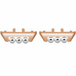 1 Pair for Samsung Galaxy Fit3 Strap Connector Beads Design Watch Band Metal Connection Adapter