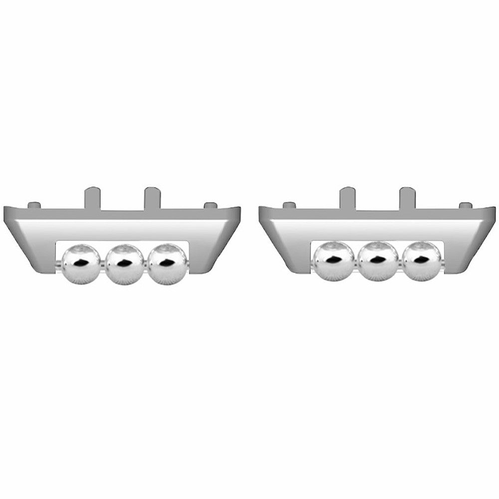 1 Pair for Samsung Galaxy Fit3 Strap Connector Beads Design Watch Band Metal Connection Adapter
