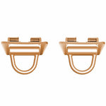 1 Pair for Huawei Band 9 / 8 Watch Strap Connector DIY Bracelet Metal Connector