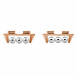1 Pair for Huawei Band 9 / 8 Strap Connector Beads Design DIY Watch Band Metal Connection Adapter
