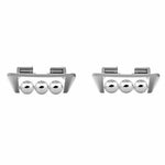 1 Pair for Huawei Band 9 / 8 Strap Connector Beads Design DIY Watch Band Metal Connection Adapter