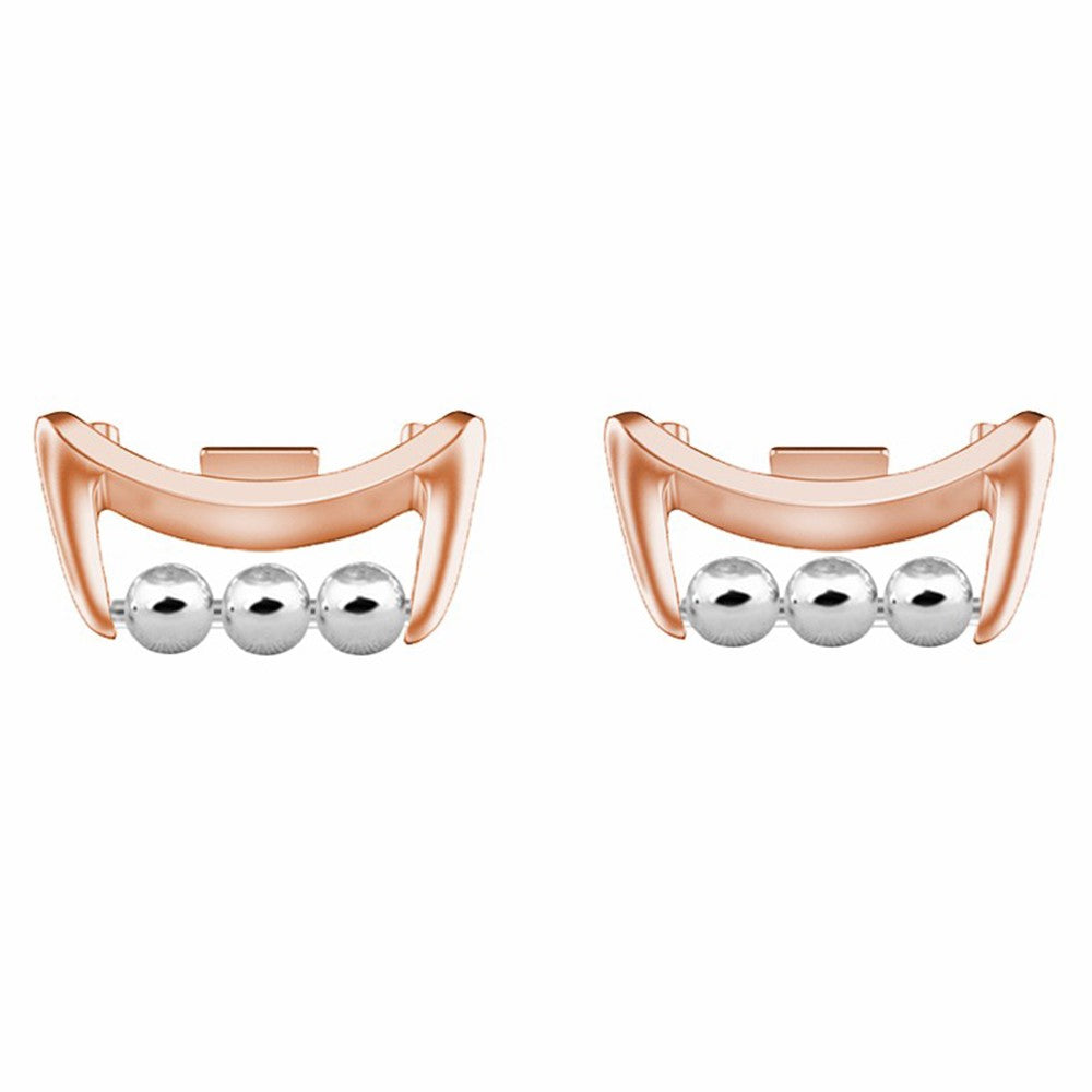 1 Pair for Xiaomi Smart Band 8 DIY Watch Strap Connector Beads Design Wristband Metal Connector