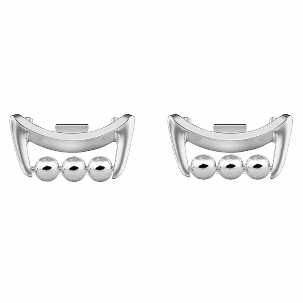 1 Pair for Xiaomi Smart Band 8 DIY Watch Strap Connector Beads Design Wristband Metal Connector