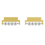 1 Pair for Huawei Watch GT 4 41mm Smartwatch Strap Connector Beads Design 18mm Band Metal Adapter