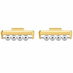 1 par til Huawei Watch Fit 3 DIY urrem connector, perledesign, bånd i metalconnector