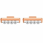 1 par til Huawei Watch Fit 3 DIY urrem connector, perledesign, bånd i metalconnector
