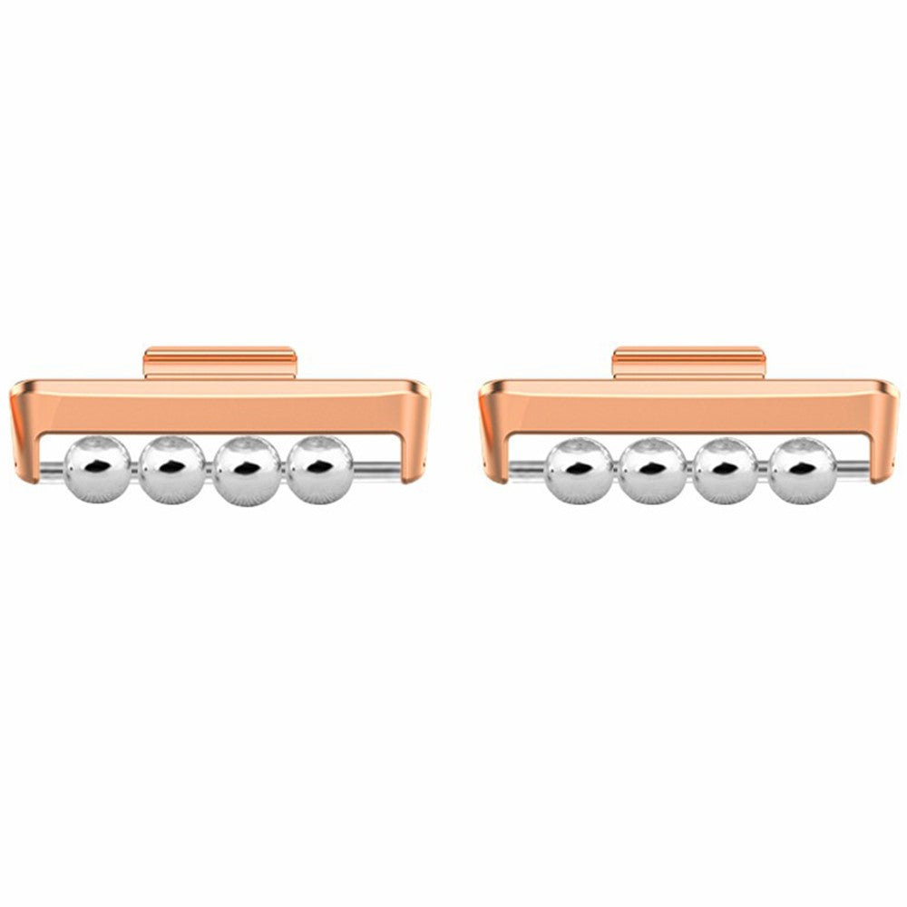 1 par til Huawei Watch Fit 3 DIY urrem connector, perledesign, bånd i metalconnector