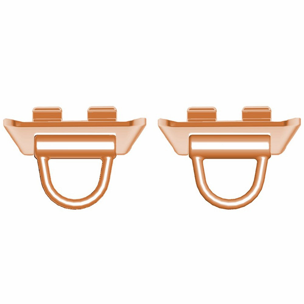 1 Pair for Honor Band 9 Curved Tube Design Strap Connector DIY Bracelet Metal Connector