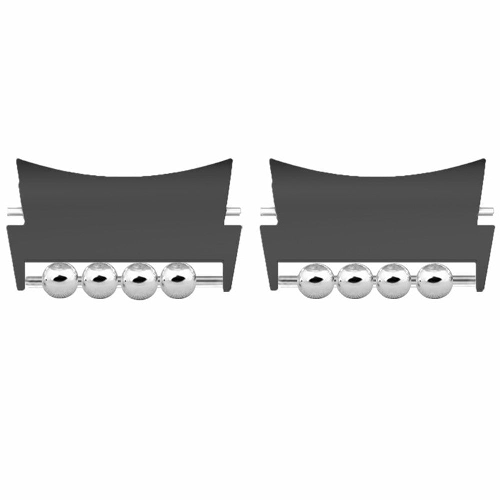 1 Pair for Samsung Galaxy Watch4 / 5 / 6 / 7 Strap Metal Connector Beads Design Watch Band Connect Adapter
