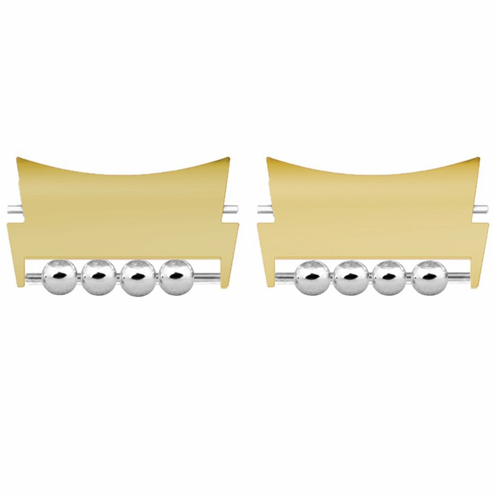 1 Pair for Samsung Galaxy Watch4 / 5 / 6 / 7 Strap Metal Connector Beads Design Watch Band Connect Adapter