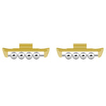 1 Pair for Xiaomi Smart Band 8 Pro / Redmi Watch 4 DIY Watch Strap Adapter Beads Design Metal Connector