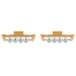 1 Pair for Xiaomi Smart Band 8 Pro / Redmi Watch 4 DIY Watch Strap Adapter Beads Design Metal Connector
