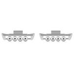1 Pair for Xiaomi Smart Band 8 Pro / Redmi Watch 4 DIY Watch Strap Adapter Beads Design Metal Connector