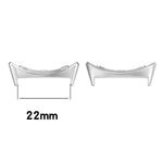 1 Pair Wristband Connector for Google Pixel Watch 4 45mm / Watch 3 45mm Metal Adapter (Inner Length: 22mm)