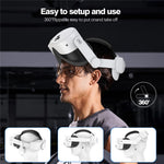 Hovedstrop til Meta Quest 3S Vendbar Hovedbøjle VR Headset Tilbehør