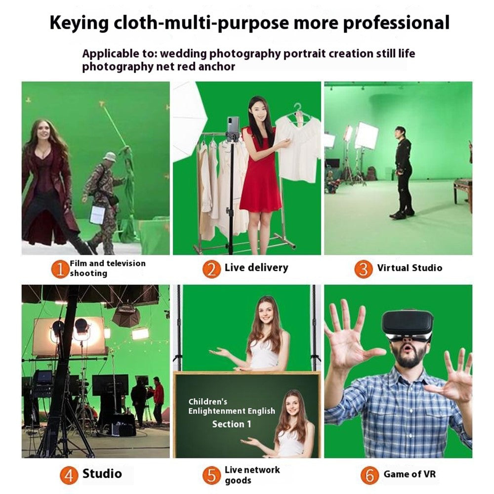 1 x 1.5m Photography Backdrop Polyester Studio Background Screen for Live Streaming / Photo Shooting