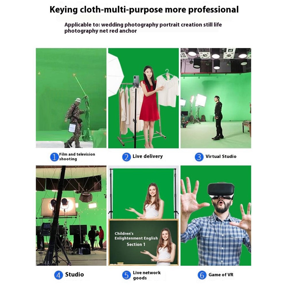 Photography Backdrop 3 x 3 Meter 120g Polyester Cloth Studio Background Screen for Live Streaming  /  Photo Shooting