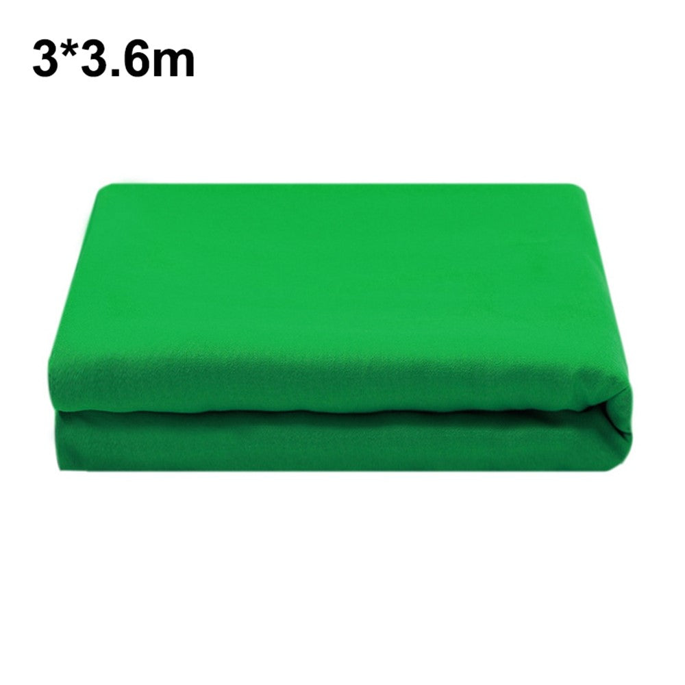Photography Backdrop 3 x 3.6m Polyester 120g Studio Background Screen for Live Streaming / Photo Shooting - Green