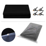 1 x 1.5m Photography Backdrop Set with 4 Clips Polyester Background Screen for Studio / Live Streaming