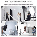 1 x 3m / Green Photography Backdrop Set with 4 Clips Polyester Background Screen for Studio / Live Streaming