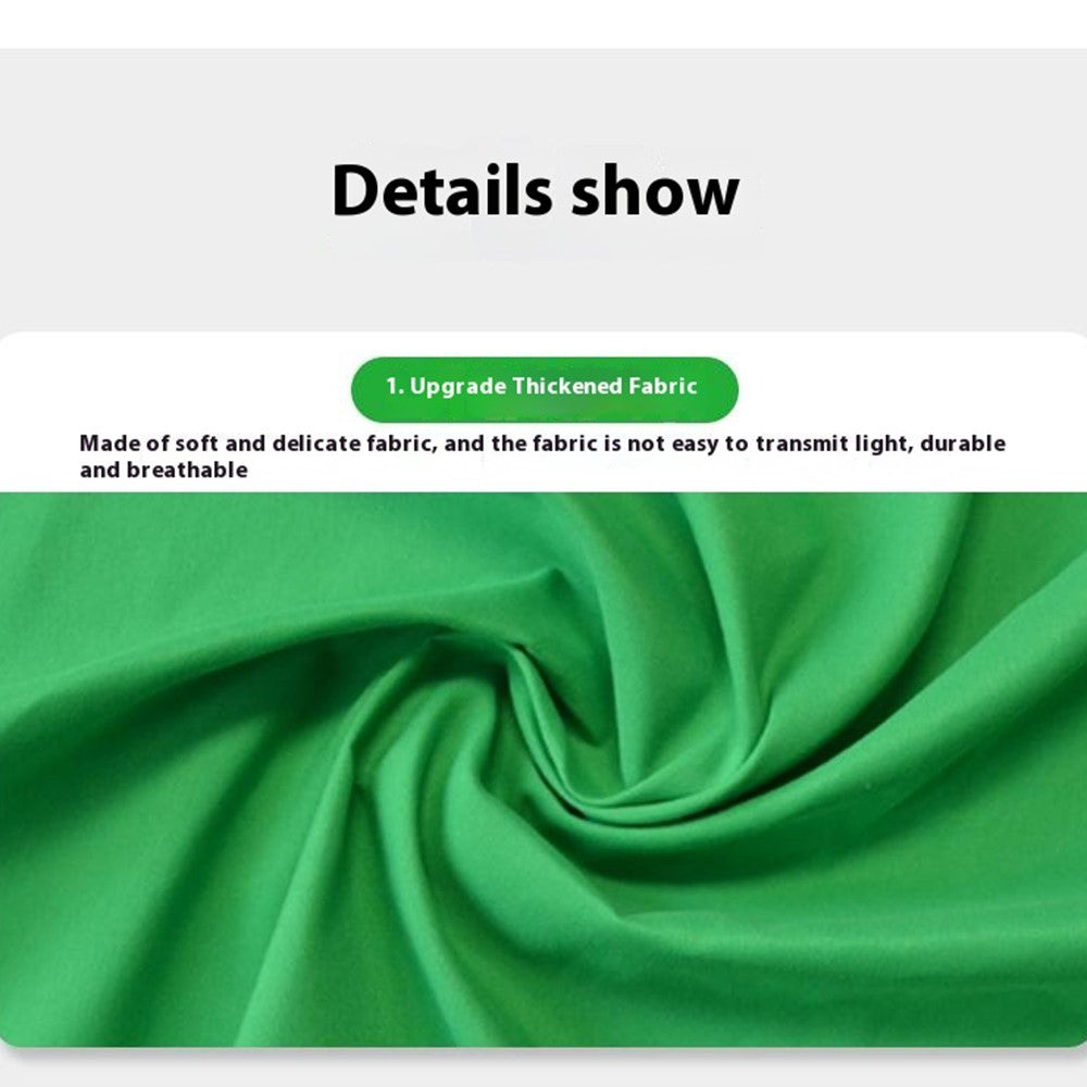 2 x 3m Photography Backdrop Set with 4 Clips Polyester Background Screen for Studio / Live Streaming