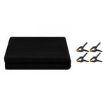 2 x 3m Photography Backdrop Set with 4 Clips Polyester Background Screen for Studio / Live Streaming