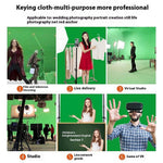 3 x 4m Photography Backdrop Photo Studio Backdrop 120g Polyester Shoot Background with Clamps