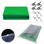 3 x 4m Photography Backdrop Photo Studio Backdrop 120g Polyester Shoot Background with Clamps