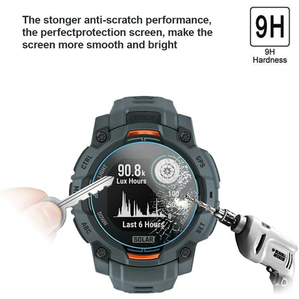 3Pcs For Garmin Instinct 3 Solar 45mm / Coros Pace Pro / Coros Nomad / Coros Apex 42mm / 46mm Tempered Glass Screen Protector HD Clear Watch Screen Film