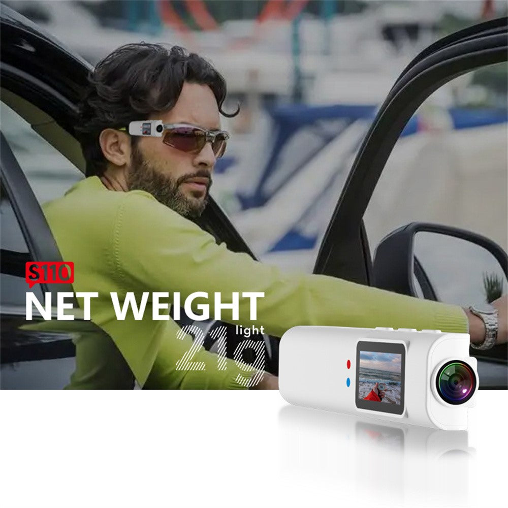 S110 First-Person View Glasses Camera IPS Display WIFI APP Control 2.7K Ultra HD Video Recorder
