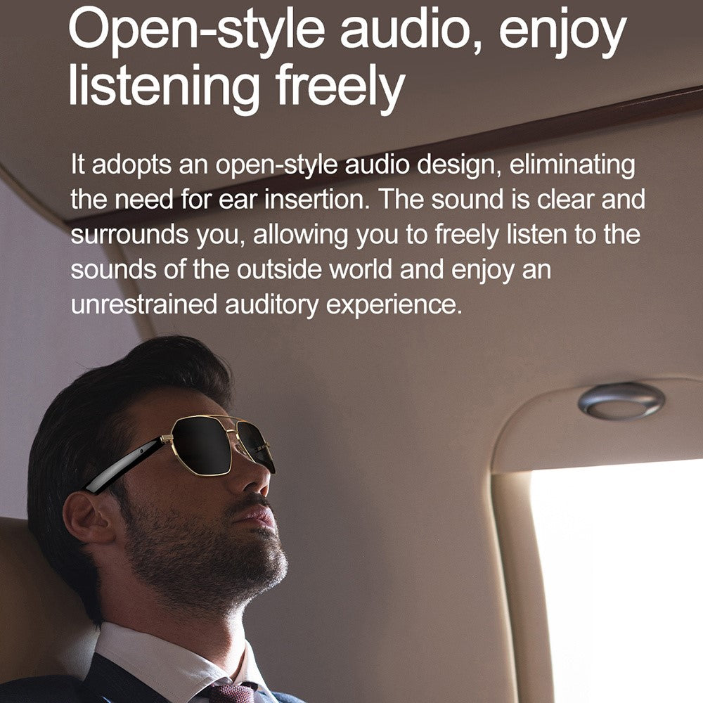 W100C AI Smart Glasses Audio Calls Real-Time Translation Voice Assistant Bluetooth-Compatible Music Playback Photo Capture Glasses