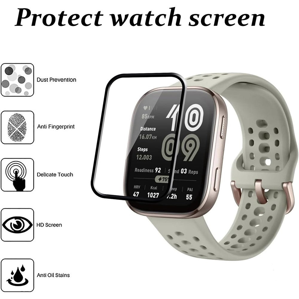 Huami Amazfit Bip 6 Klockfilm Reptålig Film PET 3D Smartwatch Skärmskydd