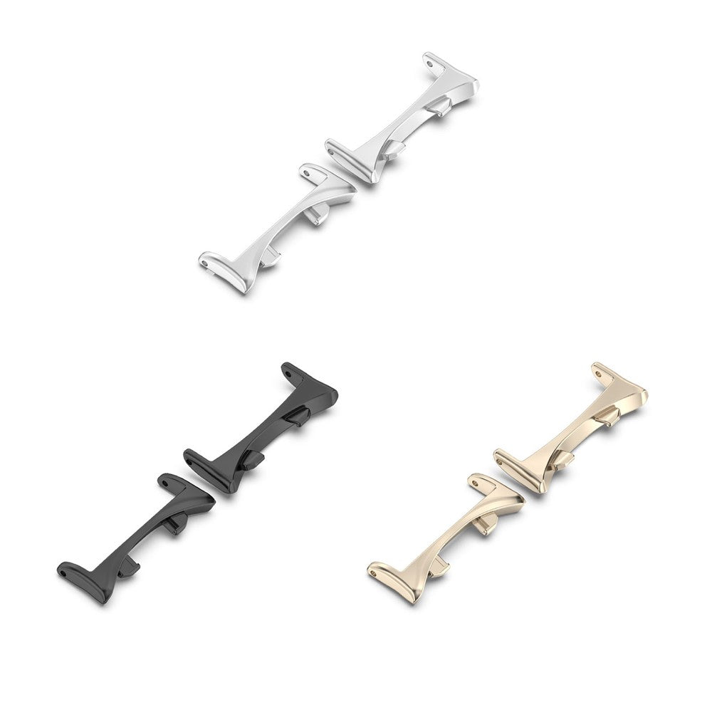 1 Pair for Honor Watch Fit Elegant Edition / Vitality Edition Watchband Connector Replacement Strap 20mm Metal Adapters