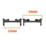 1 Pair for Honor Watch Fit Elegant Edition / Vitality Edition Watchband Connector Replacement Strap 20mm Metal Adapters