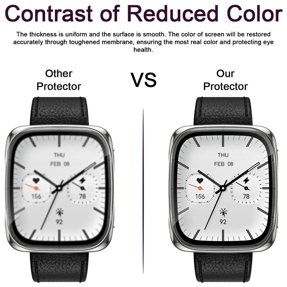 3Pcs For Huami Amazfit Active 2 Square TPU Watch Screen Protector Anti Scratch HD Clear Hydrogel Film