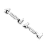 1 par 20 mm klockarmbandsadapter för Samsung Galaxy Watch9 40 mm / 44 mm / Watch8 44 mm / 40 mm / Watch8 Classic 46 mm metallkontakt med gummiinlägg