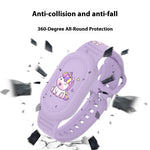 For Samsung Galaxy SmartTag2 Silicone Wristband Cartoon Waterproof Protective Case Holder